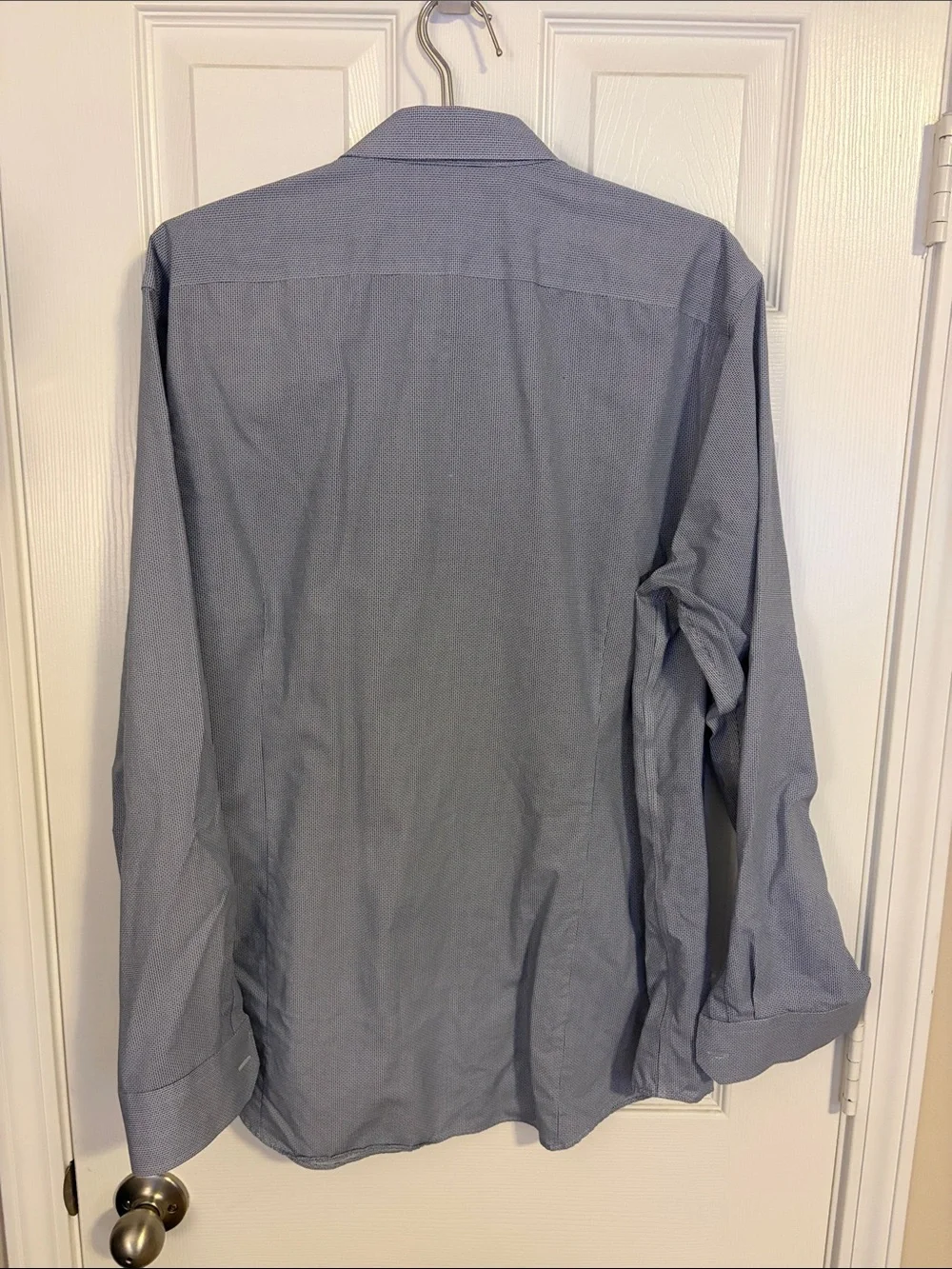 Banana Republic Men's Blue Micro-Pattern Dress Shirt (small spot price drop)